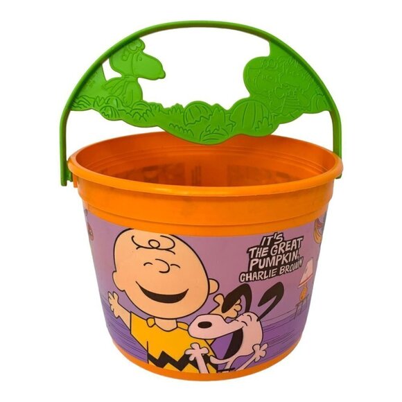 2016 McDONALDS ITS THE GREAT PUMPKIN CHARLIE BROWN HALLOWEEN BUCKET PAIL 50 YRS - Picture 1 of 8